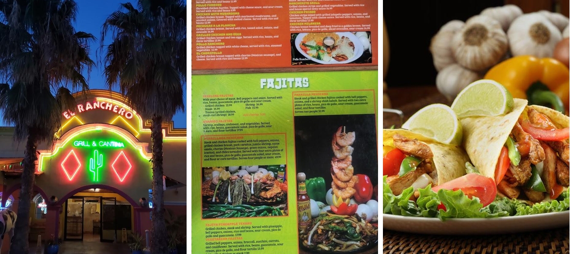 El Ranchero Menu