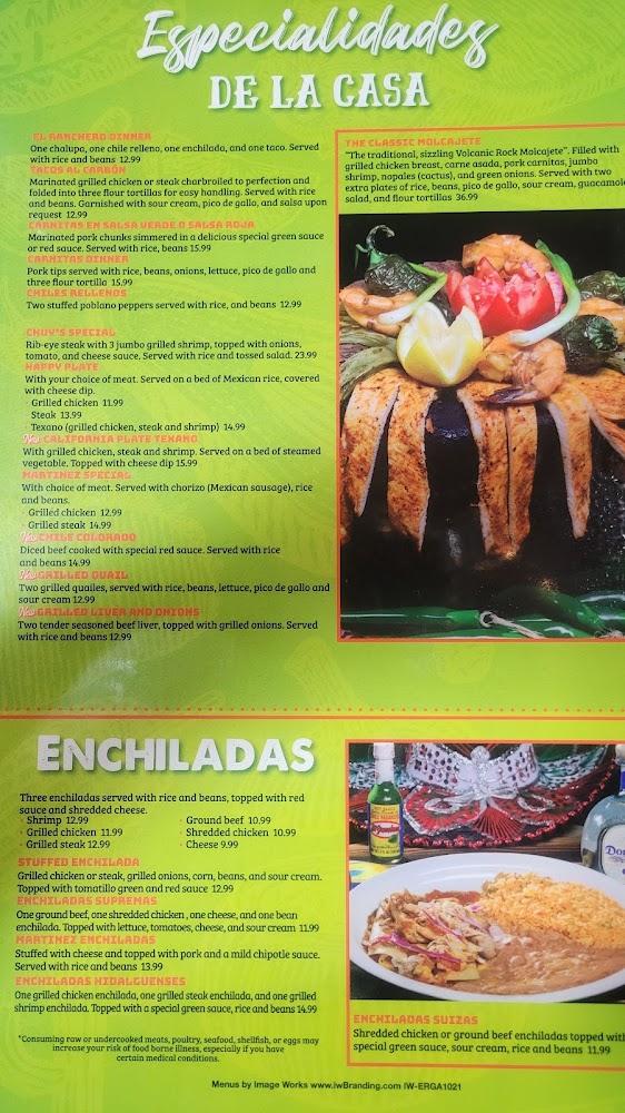 El Ranchero Menu image 2